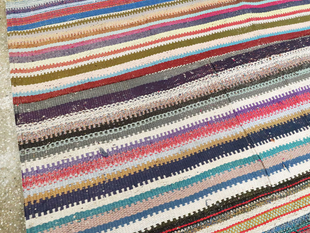 Modern Turkish Flatweave Room Size Carpet, No.28257 - Gss