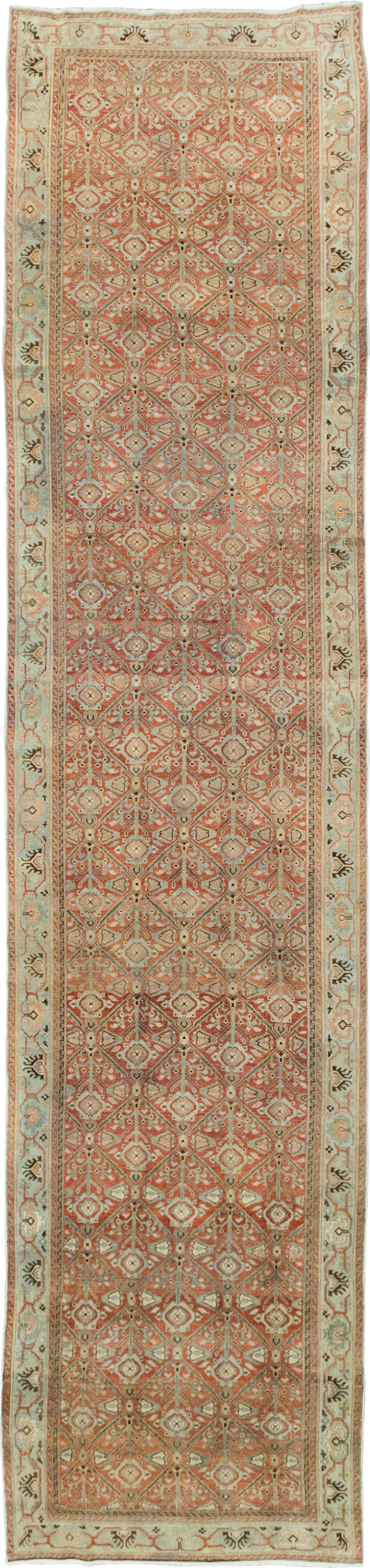 Antique Persian Malayer Wide Gallery Runner, No.28258 - Gss