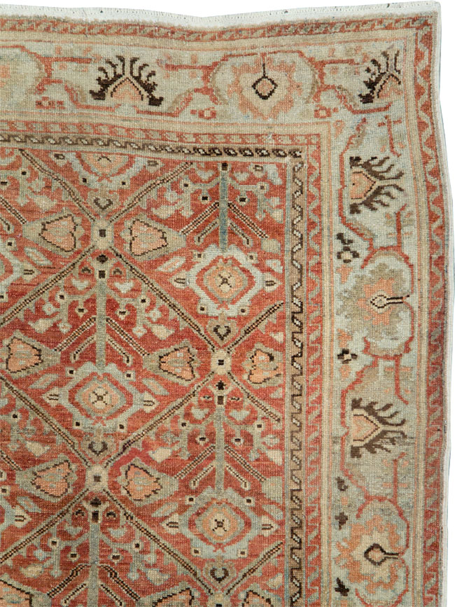 Antique Persian Malayer Wide Gallery Runner, No.28258 - Gss