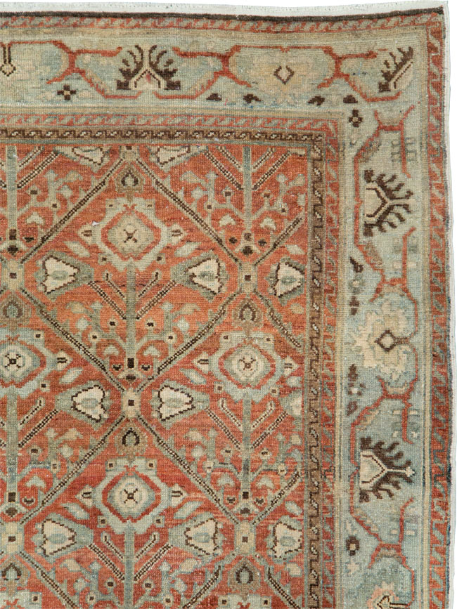 Antique Persian Malayer Wide Gallery Runner, No.28258 - Gss