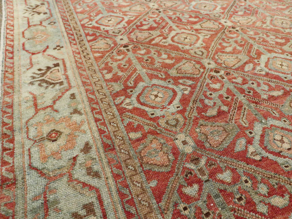 Antique Persian Malayer Wide Gallery Runner, No.28258 - Gss