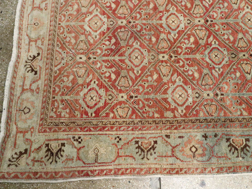 Antique Persian Malayer Wide Gallery Runner, No.28258 - Gss