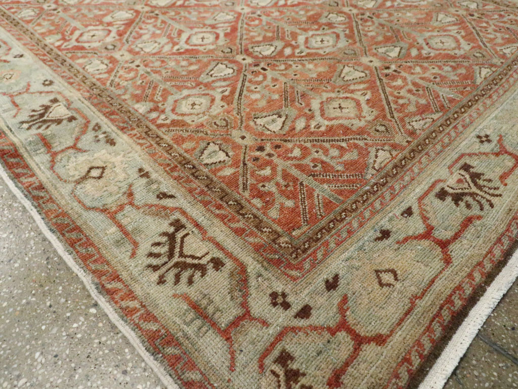 Antique Persian Malayer Wide Gallery Runner, No.28258 - Gss