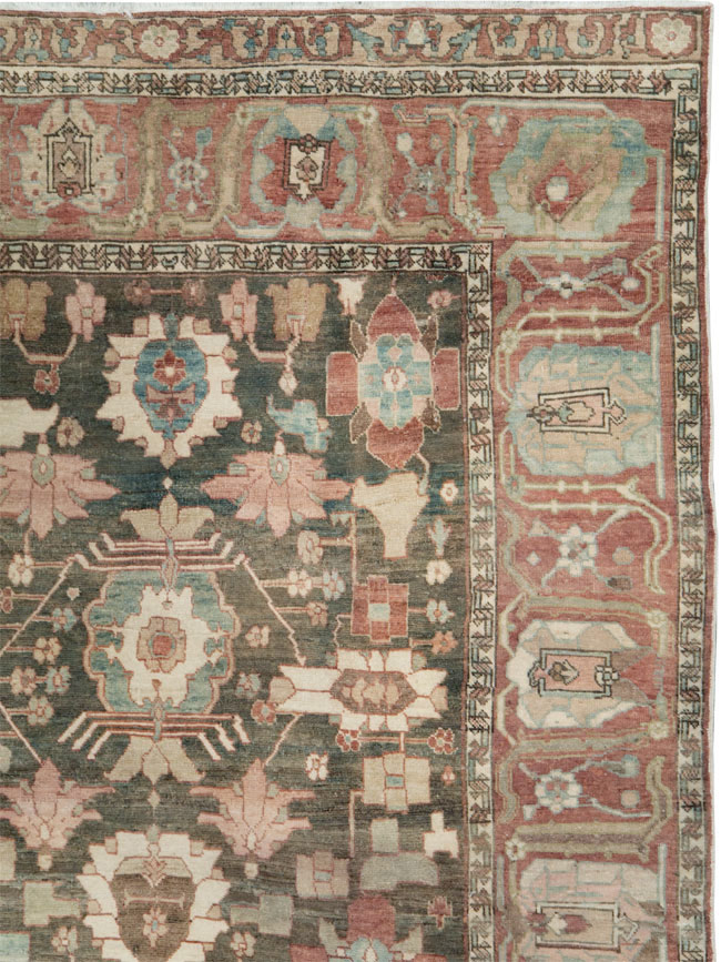 Antique Persian Bakhitari Carpet, No.28259 - Gss