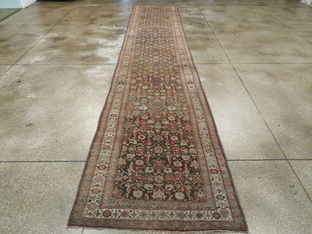 Antique Persian Bidjar Runner, No.28261 - Gss
