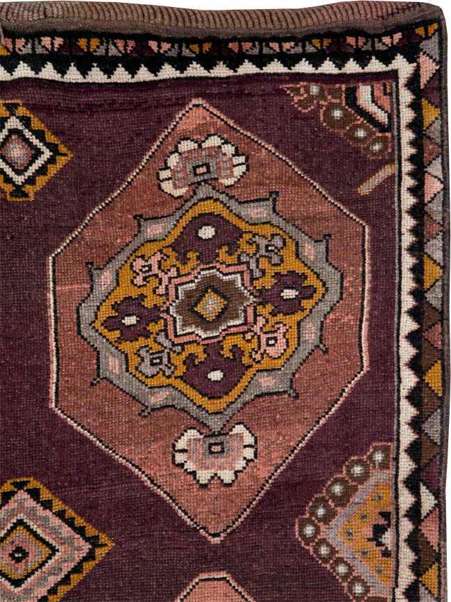 Vintage Turkish Anatolian Long Gallery Carpet, No.28269 - Gss