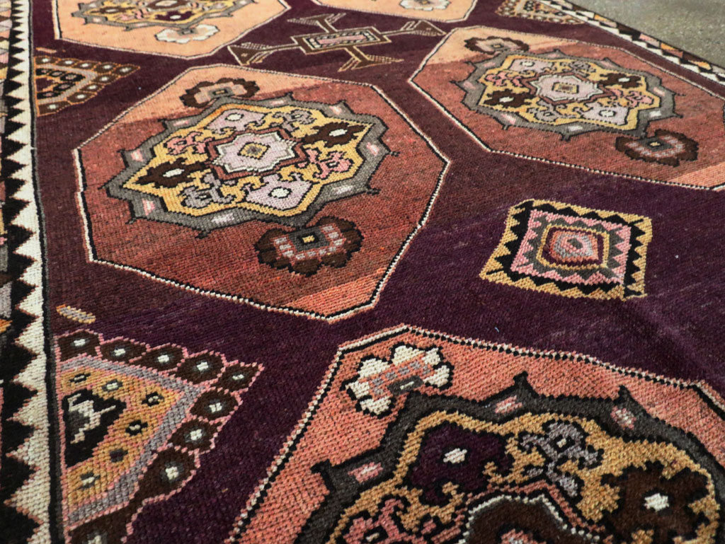 Vintage Turkish Anatolian Long Gallery Carpet, No.28269 - Gss