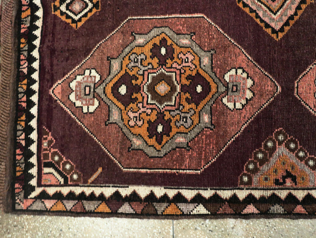 Vintage Turkish Anatolian Long Gallery Carpet, No.28269 - Gss