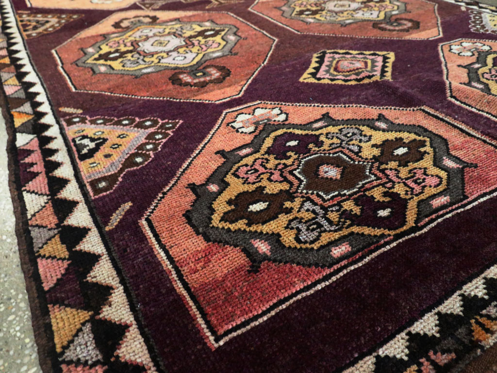 Vintage Turkish Anatolian Long Gallery Carpet, No.28269 - Gss