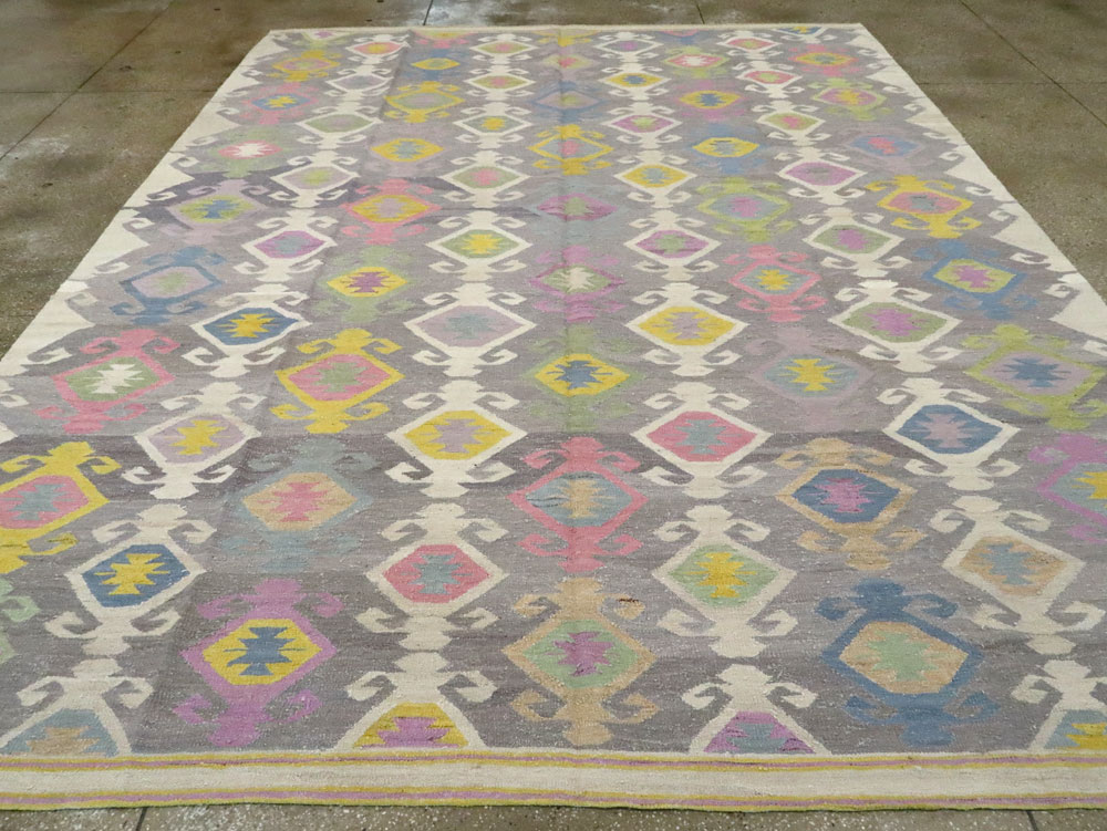 Modern Turkish Flatweave Kilim , No.28276 - Gss