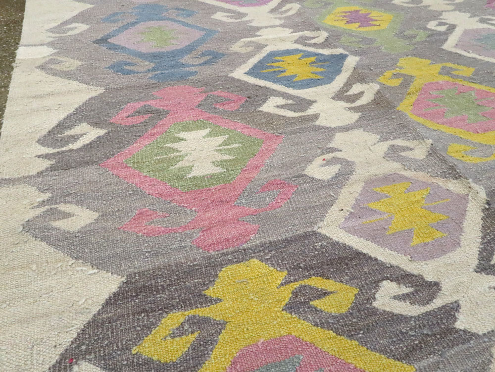Modern Turkish Flatweave Kilim , No.28276 - Gss