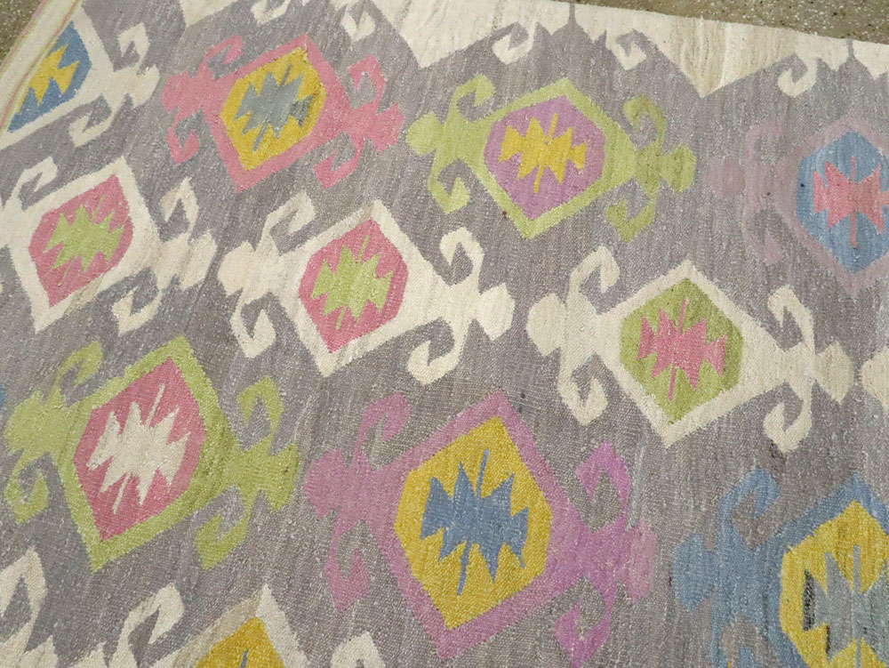 Modern Turkish Flatweave Kilim , No.28276 - Gss