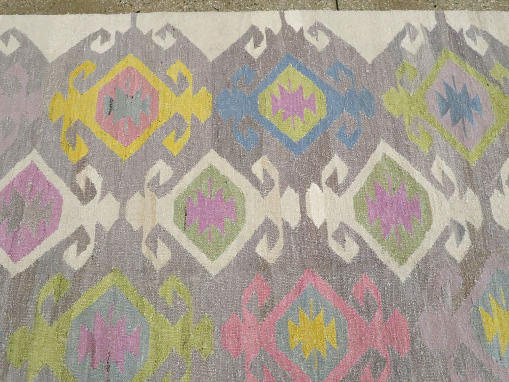 Modern Turkish Flatweave Kilim , No.28276 - Gss