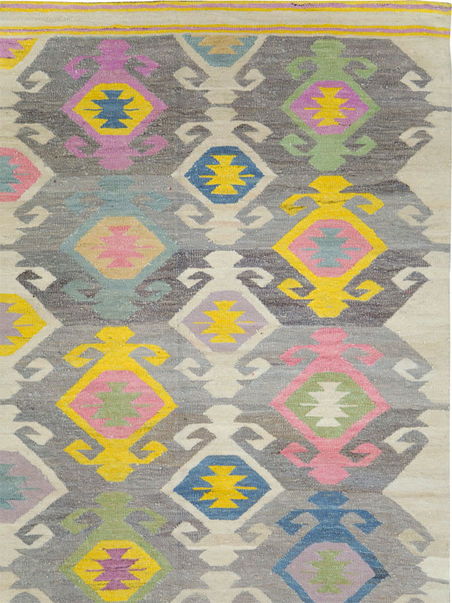 Modern Turkish Flatweave Kilim , No.28276 - Gss