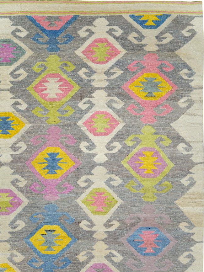 Modern Turkish Flatweave Kilim , No.28276 - Gss