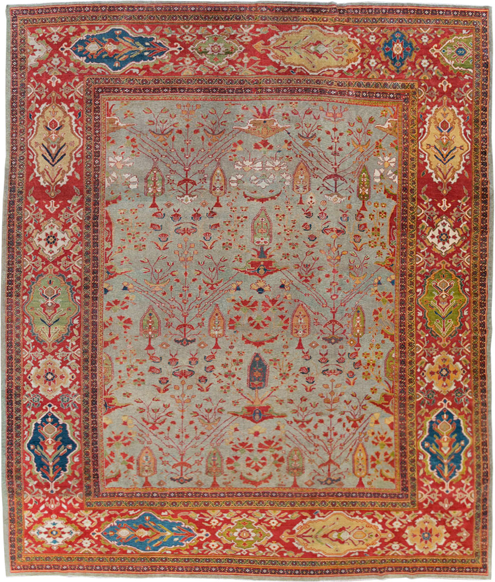 Antique Persian Mahal Carpet, No.28281 - Gss
