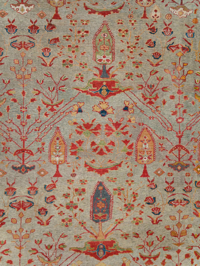 Antique Persian Mahal Carpet, No.28281 - Gss