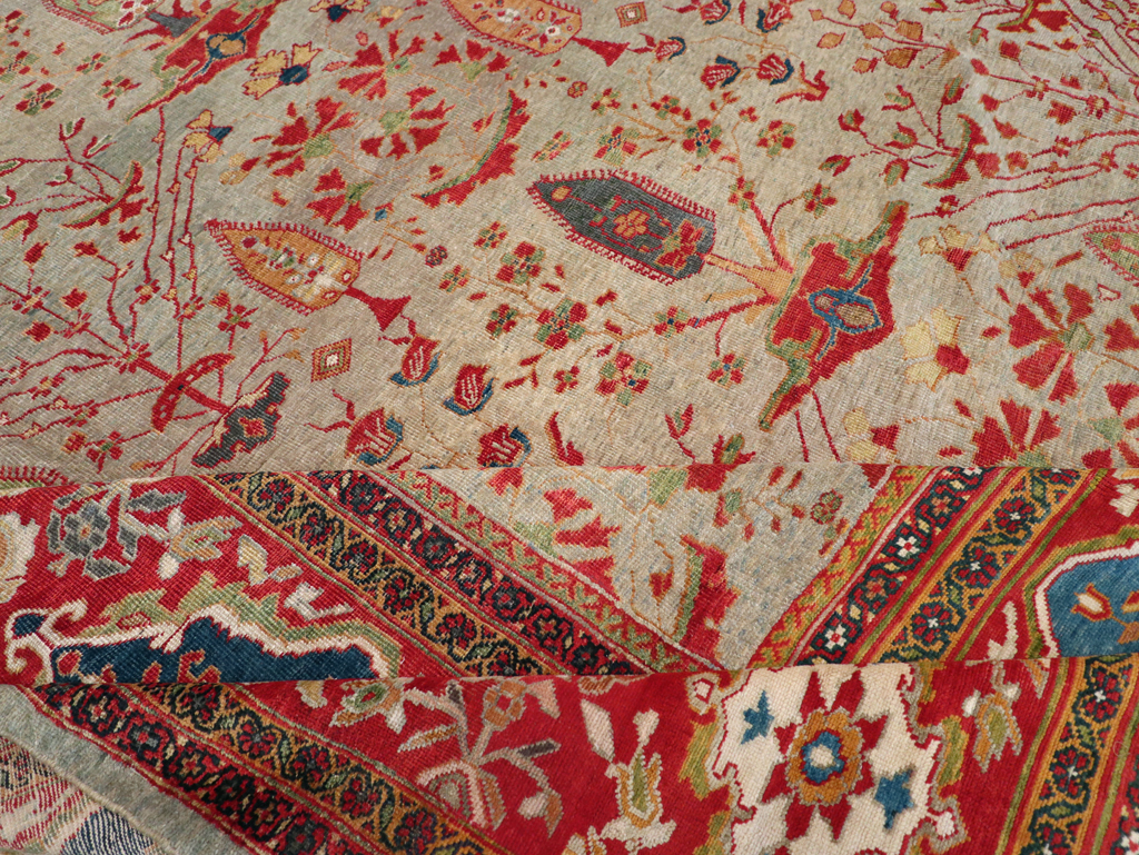 Antique Persian Mahal Carpet, No.28281 - Gss