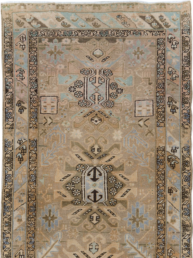 Vintage Persian Heriz Runner (Pair: 1 of 2), No.28293 - Gss