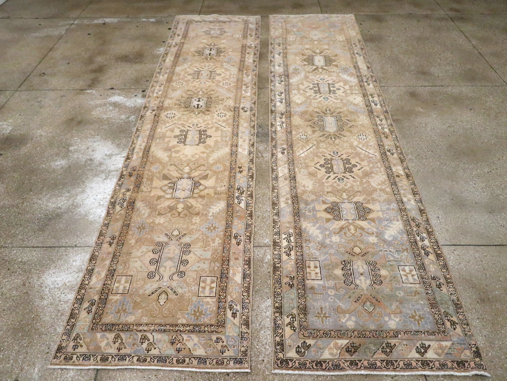 Vintage Persian Heriz Runner (Pair: 1 of 2), No.28293 - Gss