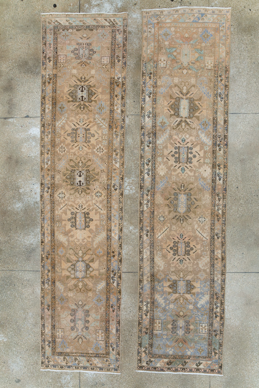Vintage Persian Heriz Runner (Pair: 1 of 2), No.28293 - Gss