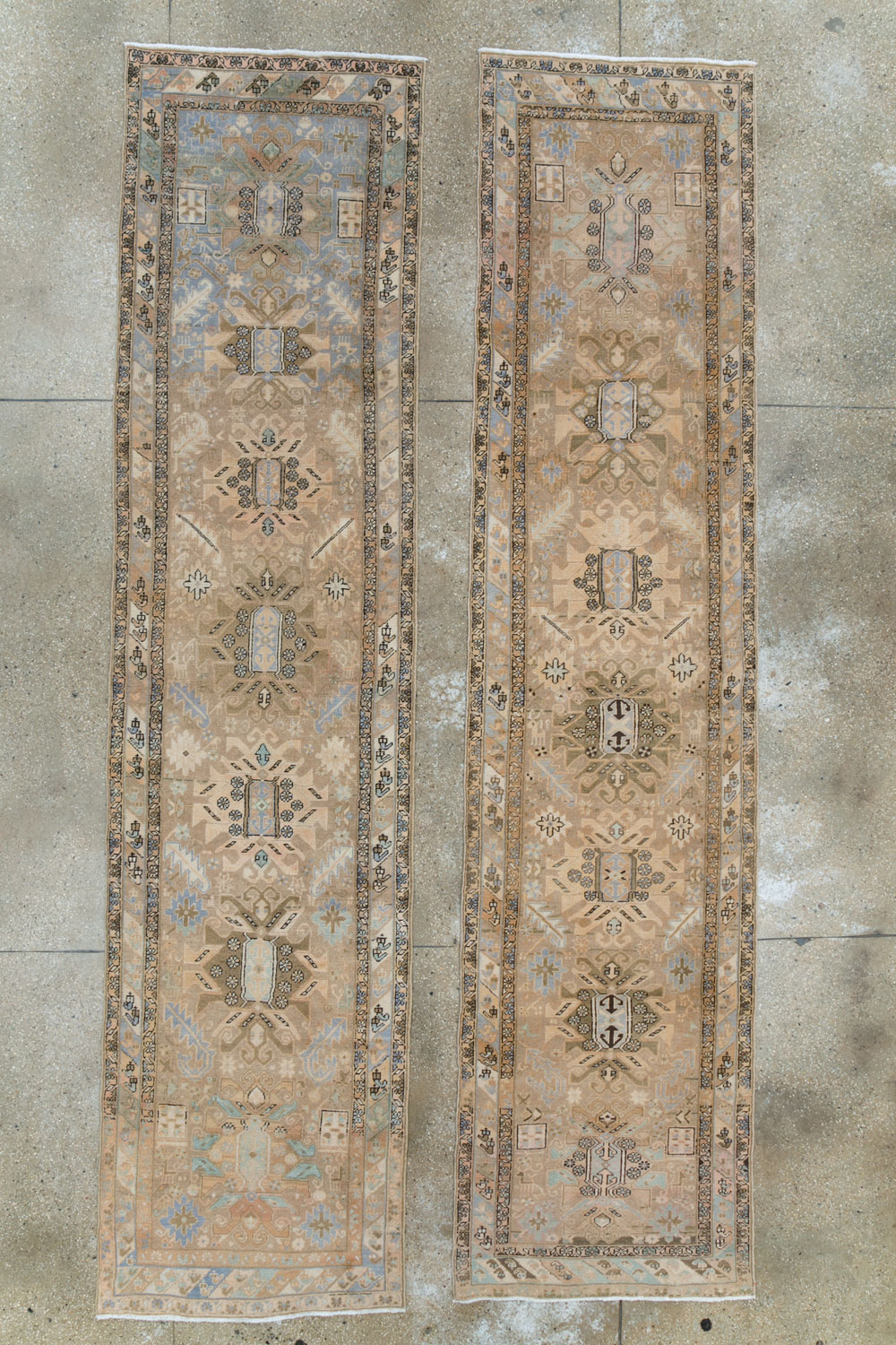 Vintage Persian Heriz Runner (Pair: 1 of 2), No.28293 - Gss