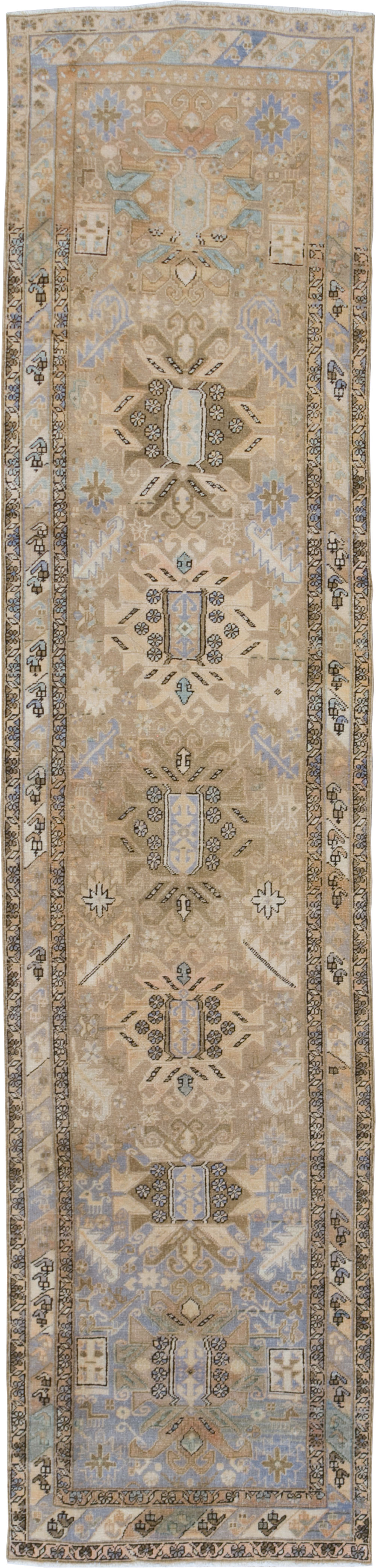 Vintage Persian Heriz Runner (Pair: 2 of 2), No.28294 - Gss