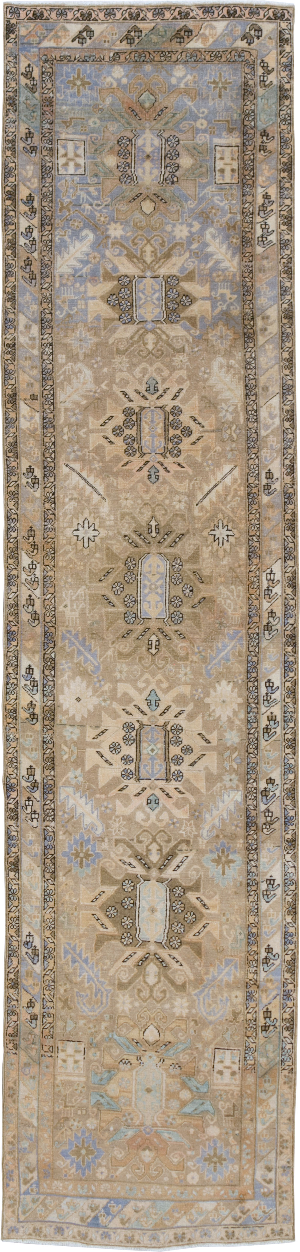 Vintage Persian Heriz Runner (Pair: 2 of 2), No.28294 - Gss