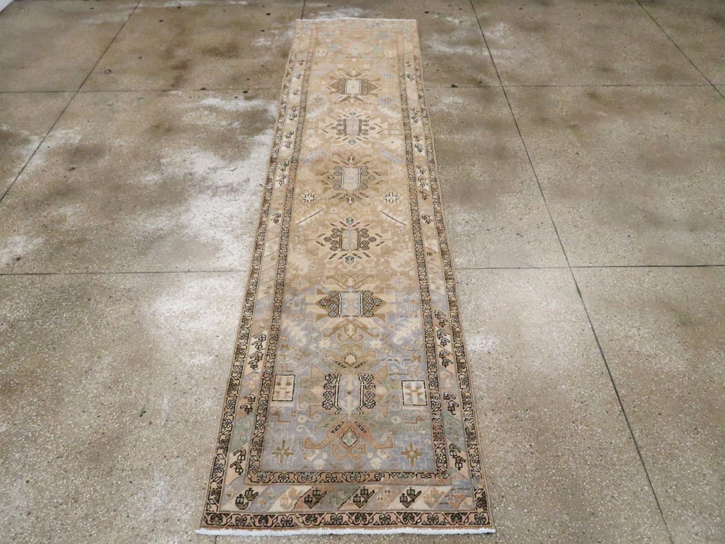 Vintage Persian Heriz Runner (Pair: 2 of 2), No.28294 - Gss