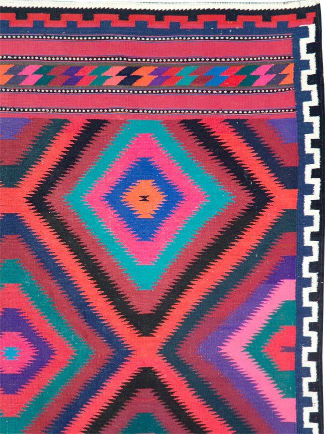 Vintage Persian Flatweave, No.28298 - Gss