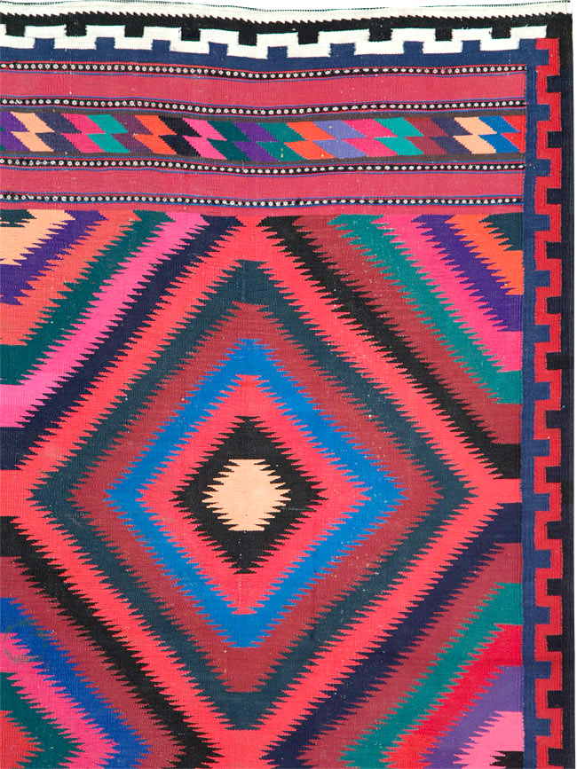 Vintage Persian Flatweave, No.28298 - Gss