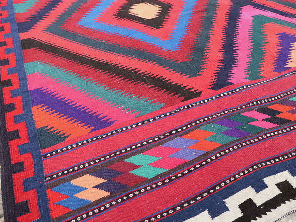 Vintage Persian Flatweave, No.28298 - Gss