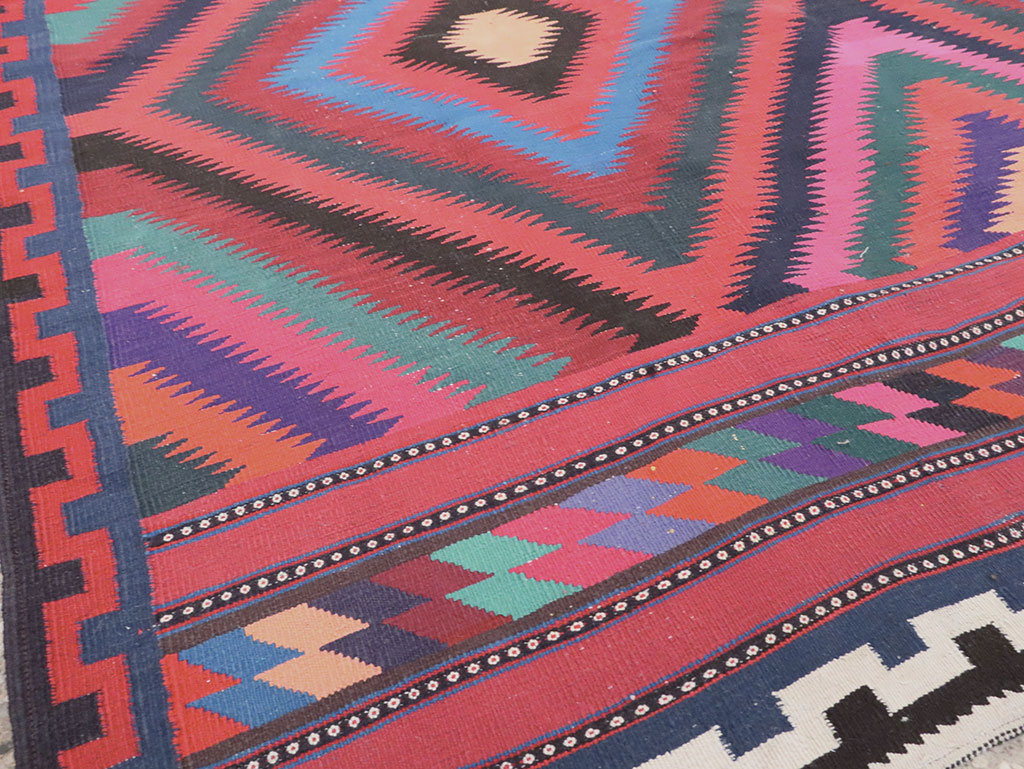 Vintage Persian Flatweave, No.28298 - Gss