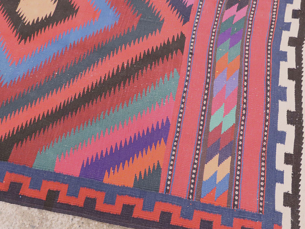 Vintage Persian Flatweave, No.28298 - Gss