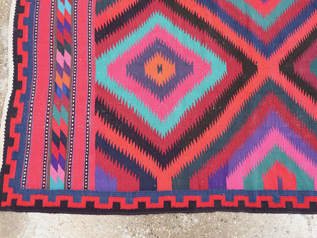 Vintage Persian Flatweave, No.28298 - Gss