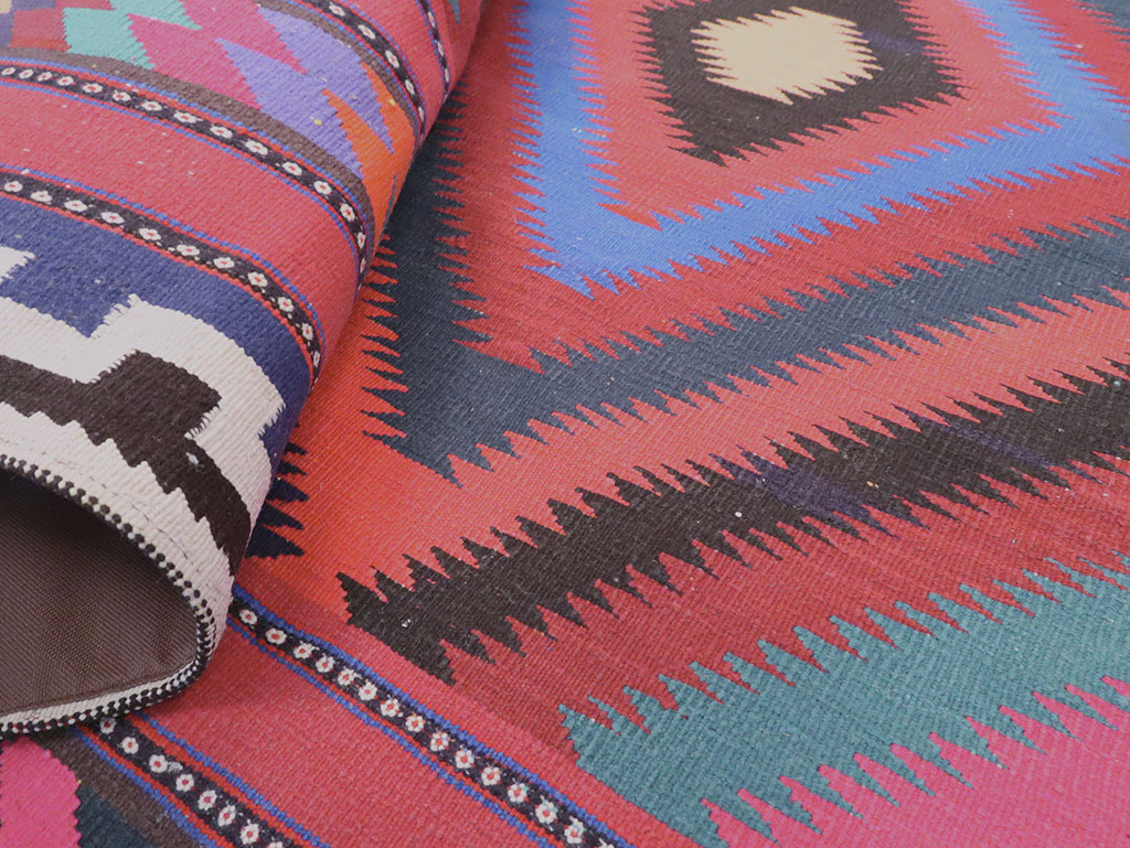 Vintage Persian Flatweave, No.28298 - Gss