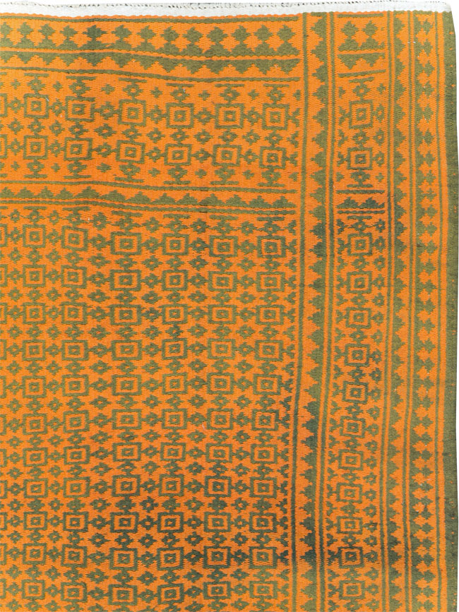 Vintage Persian Cotton Flatweave, No.28300 - Gss