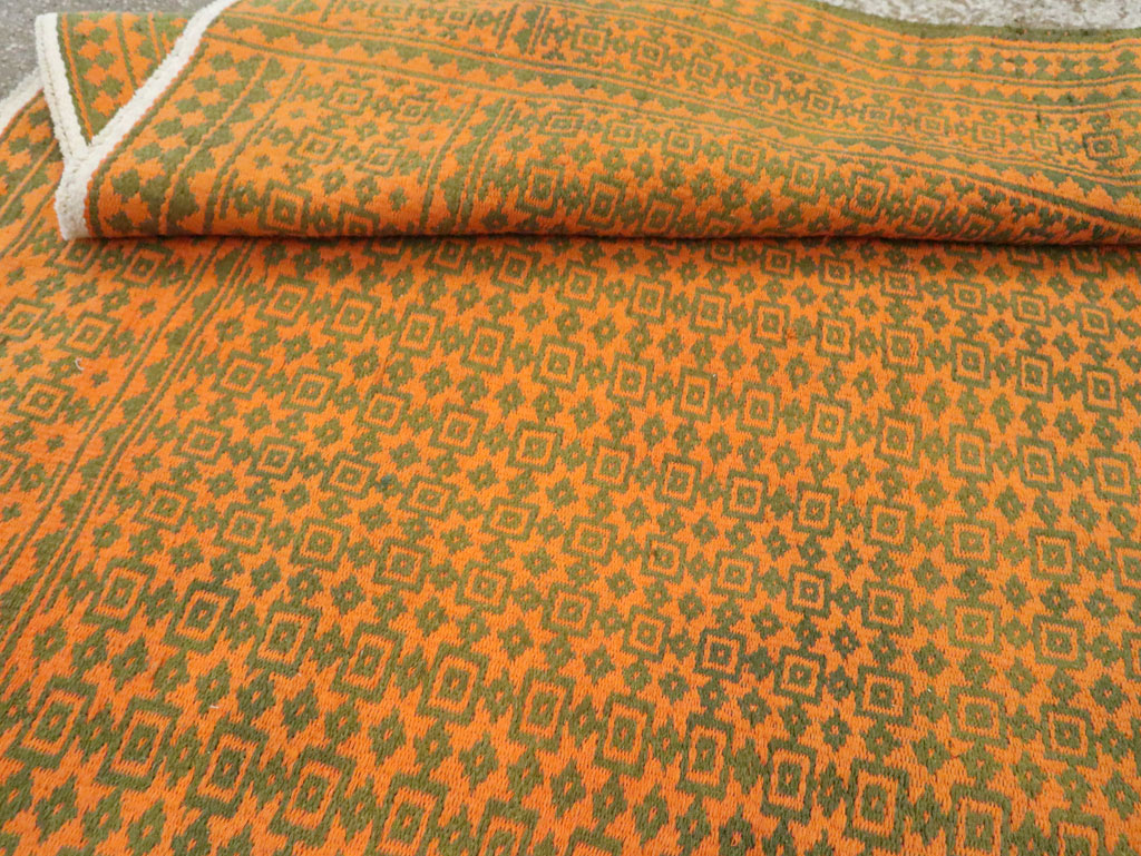 Vintage Persian Cotton Flatweave, No.28300 - Gss