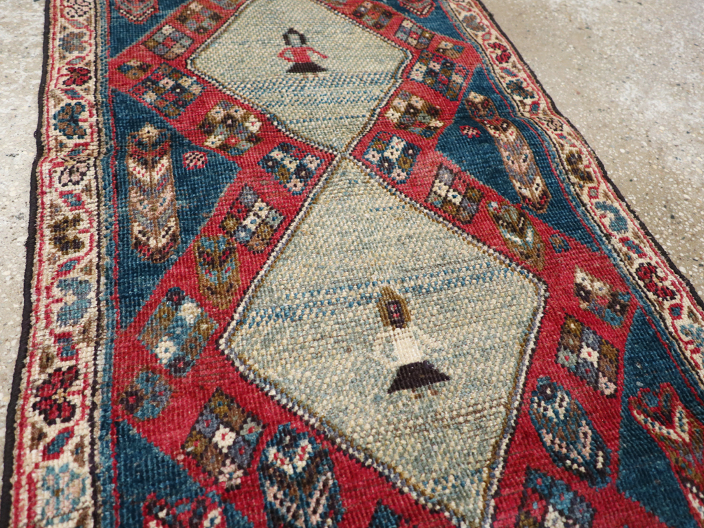 Vintage Persian Mahal Runner, No.28301 - Gss
