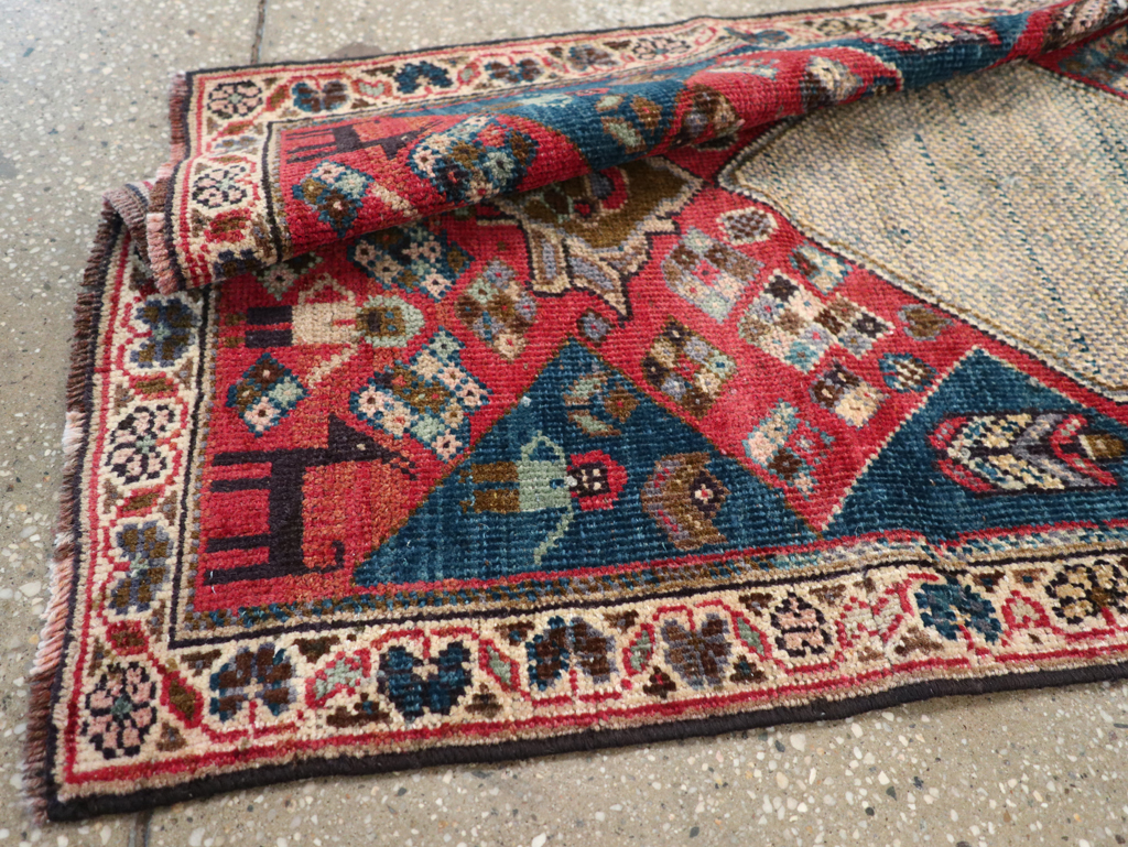 Vintage Persian Mahal Runner, No.28301 - Gss