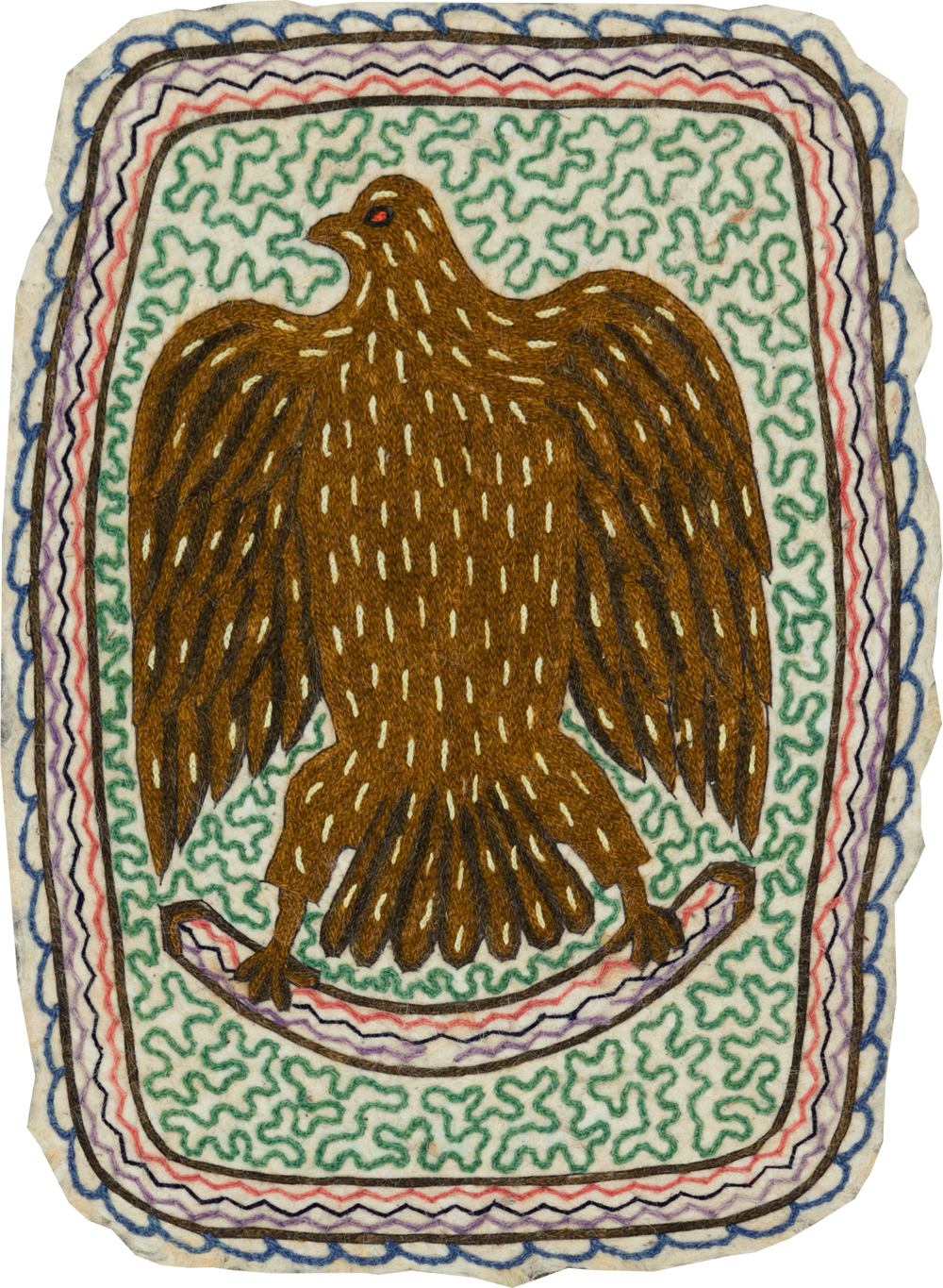 Vintage Pictorial Hamadan Rug, No.28305 - Gss