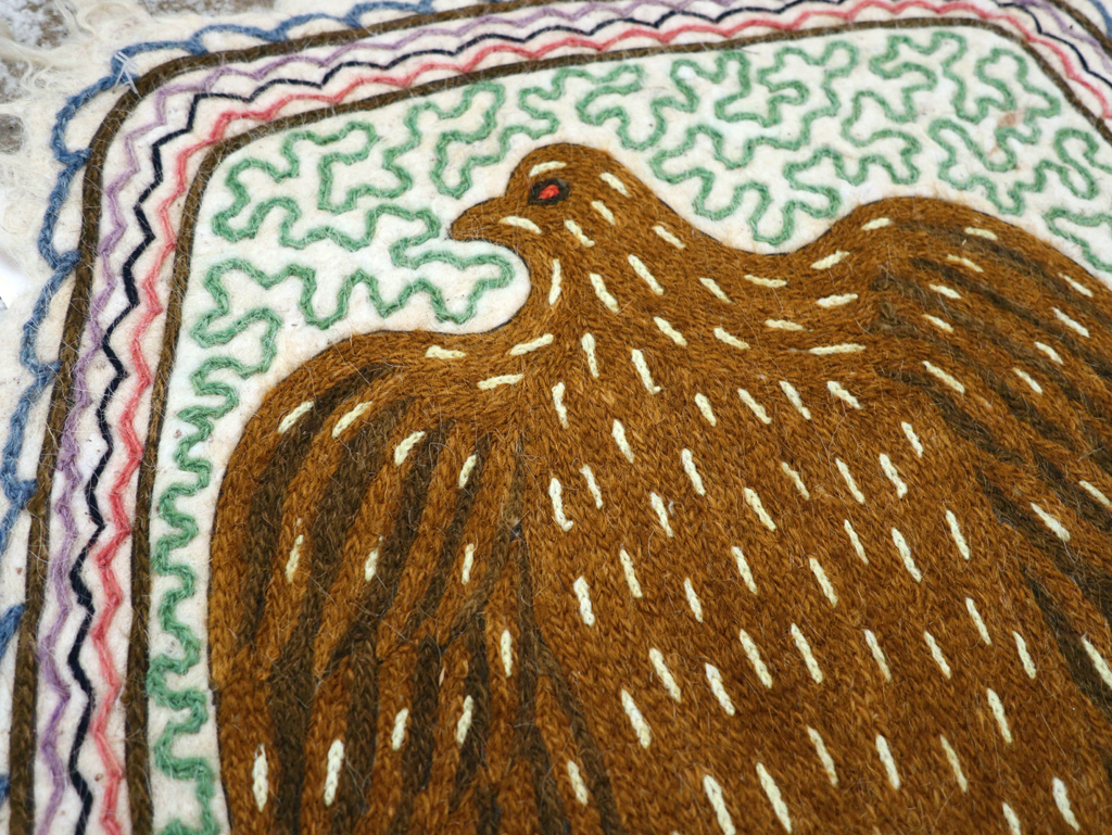 Vintage Pictorial Hamadan Rug, No.28305 - Gss