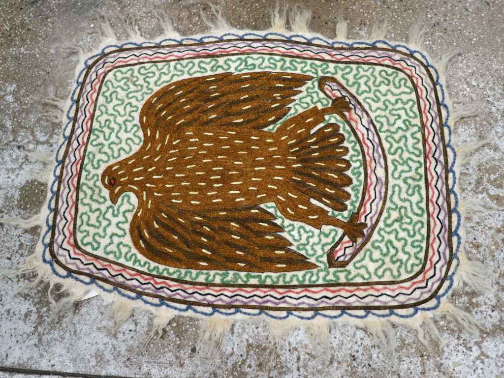 Vintage Pictorial Hamadan Rug, No.28305 - Gss