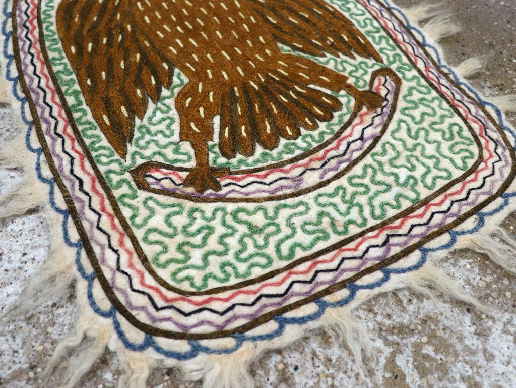 Vintage Pictorial Hamadan Rug, No.28305 - Gss