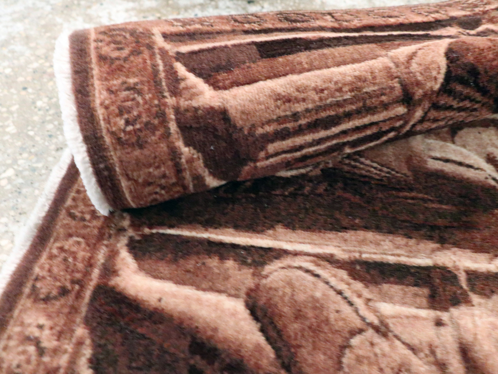 Vintage Persian Tabriz Pictorial Rug, No.28312 - Gss