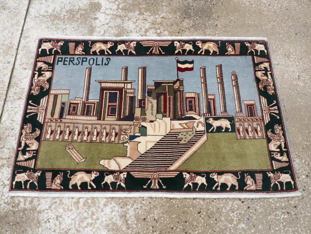 Vintage Persian Tabriz Rug, No.28315 - Gss