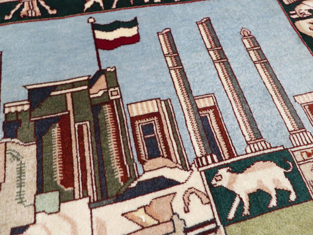 Vintage Persian Tabriz Rug, No.28315 - Gss