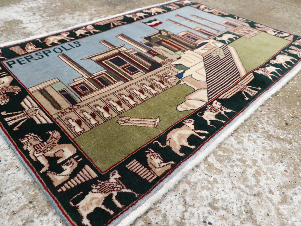 Vintage Persian Tabriz Rug, No.28315 - Gss