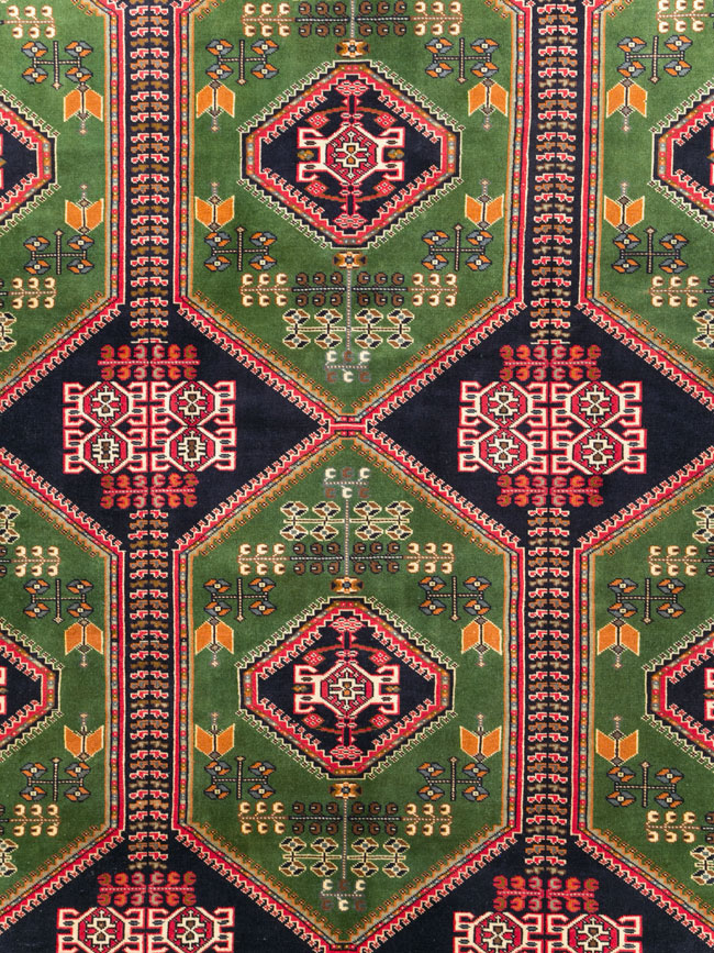 Vintage Turkoman Carpet, No.28323 - Gss