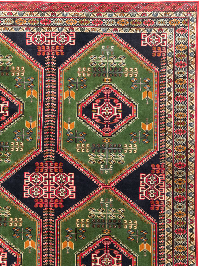 Vintage Turkoman Carpet, No.28323 - Gss
